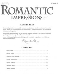 ROMANTIC IMPRESSIONS book 4 / sólo klavír