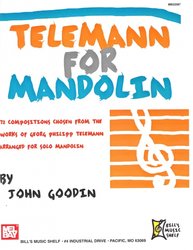 MEL BAY PUBLICATIONS Telemann for Mandolin / mandolína + tabulatura