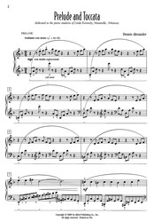 Prelude and Toccata by Denis Alexander / dvě skladby pro středně pokročilé klavíristy
