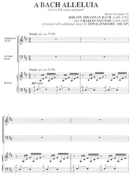 A BACH ALLELUIA / SATB* a klavír