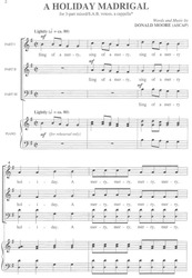 A HOLIDAY MADRIGAL / 3-PART MIX* a cappella