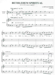 BETHLEHEM SPIRITUAL / SATB* a cappella
