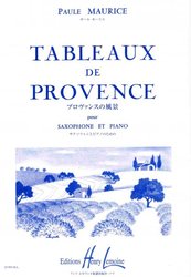 TABLEAUX DE PROVENCE by Paule Maurice for Alto Sax &amp; Piano / altový saxofon a klavír