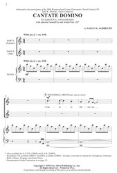 Cantate Domino / 2-PART (SSA)*+ piano