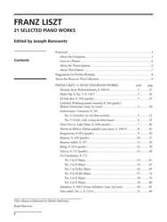 LISZT - 21 Selected Piano Works + CD / klavír