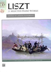 LISZT - 21 Selected Piano Works + CD / klavír