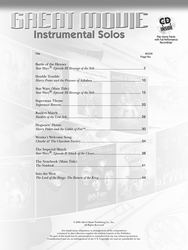 GREAT MOVIE INSTRUMENTAL SOLOS + CD / housle a klavír
