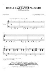 I Could Have Danced All Night (from the musical My Fair Lady) / SATB*