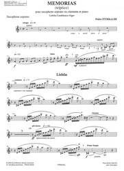 Iturralde: Memorias (Tríptico) / sopránový saxofon (klarinet) a klavír