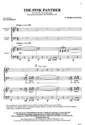 The Pink Panther / SATB* + klavír