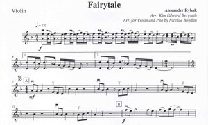 FAIRYTALE by RYBAK ALEXANDER - housle a piano