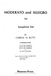 MODERATO and ALLEGRO for Saxophone Trio (AAA or AAT) / skladba pro tři saxofony