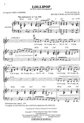 Lollipop / SSA* + piano/chords