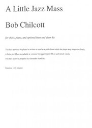 OXFORD UNIVERSITY PRESS A LITTLE JAZZ MASS by Bob Chilcott - double bass (bass guitar) part