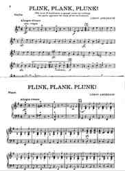 PLINK PLANK PLUNK by Leroy Anderson - housle &amp; klavír