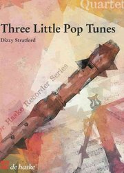 Hal Leonard MGB Distribution THREE LITTLE POP TUNES / kvartet zobcových fléten (SATB)