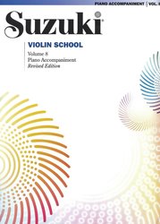 String Letter Publishing SUZUKI VIOLIN SCHOOL volume 8 - klavírní doprovod
