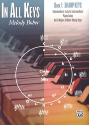IN ALL KEYS 1 - SHARP KEYS by Melody Bober / 16 skladeb pro středně pokročilé klavíristy