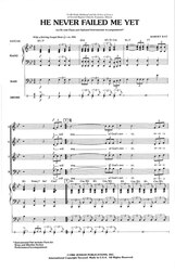 HE NEVER FAILED ME YET / SATB*