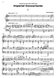 IMPERIAL CONCERTANTE by Dennis Alexander / 2 klavíry 4 ruce