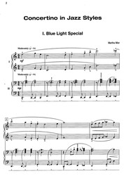 CONCERTINO in Jazz Styles by Martha Mier / 2 klavíry 4 ruce