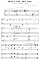 THREE RUSSIAN FOLK SONGS / 3-PART MIX
