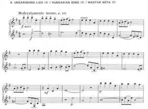 44 DUOS 1 (No.1-25) by Béla Bartók - dvoje housle