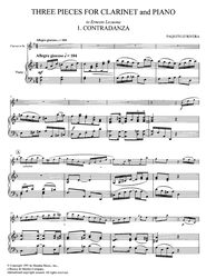 Paquito D&apos;Rivera: Three Pieces for Clarinet and Piano / Tři skladby pro klarinet a klavír
