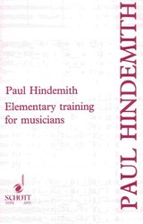 Elementary Training for Musicians by Paul Hindemith