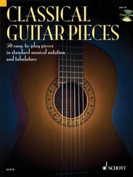 SCHOTT&Co. LTD Classical Guitar Pieces + CD / jednoduchá kytara + tabulatura