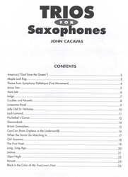 TRIOS FOR SAXOPHONES by John Cacavas / tria pro saxofon