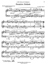 CHOPIN: BALLADES for the piano / klavír