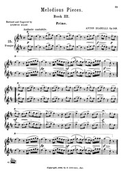 DIABELLI: MELODIOUS PIECES on Five Notes, Op.149 / 1 klavír 4 ruce