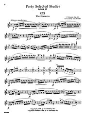 MAZAS - 40 Selected Studies, Op. 36 for the violin - book 2 / housle