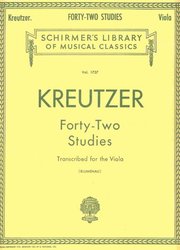 SCHIRMER, Inc. FORTY-TWO STUDIES by KREUTZER - viola