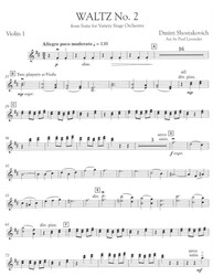 Waltz No.2 by D. Shostakovich - string orchestra / partitura + party
