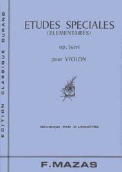 MAZAS - Etudes Speciales, No. 1, Op. 36 for Violin / housle