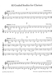 80 Graded Studies for Clarinet 1 (1-50) / 80 etud se stoupající obtížností pro klarinet (1-50)