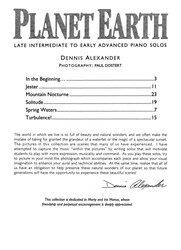 PLANET EARTH by Dennis Alexander / klavír