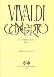EDITIO MUSICA BUDAPEST Music P CONCERTO IN C MAJOR (RV451) for oboe and piano
