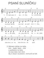 PÍSNÍČEK I - písničky pro děti od Marie Kružíkové - zpěv/akordy