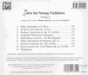 SOLOS FOR YOUNG VIOLINISTS 2 - CD s klavírním doprovodem