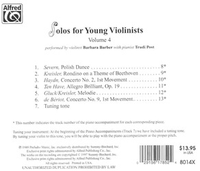SOLOS FOR YOUNG VIOLINISTS 4 - CD s klavírním doprovodem