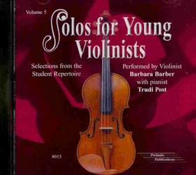 ALFRED PUBLISHING CO.,INC. SOLOS FOR YOUNG VIOLINISTS 5 - CD s klavírním doprovodem