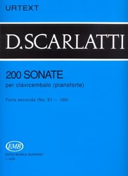 EDITIO MUSICA BUDAPEST Music P SCARLATTI: 200 Sonate per clavicembalo (pianoforte) 2 (No. 51 - 100) - URTEXT