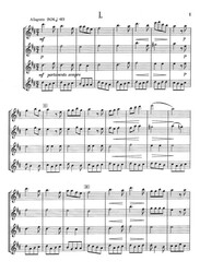 Sonatina D-dur pro 4 melodické nástroje - Alexander Kříž / 4 příčné flétny