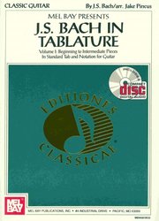 MEL BAY PUBLICATIONS BACH IN TABLATURE + CD                 kytara + tabulatura