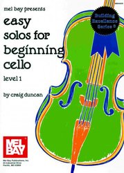 MEL BAY PUBLICATIONS EASY SOLOS FOR BEGINNING CELLO / violoncello + klavír