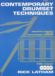 Contemporary Drumset Techniques by Rick Latham + 4x CD
