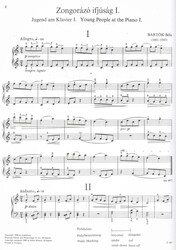 BARTÓK: Young People at the Piano 1 / 12 krátkých klavírních skladbiček